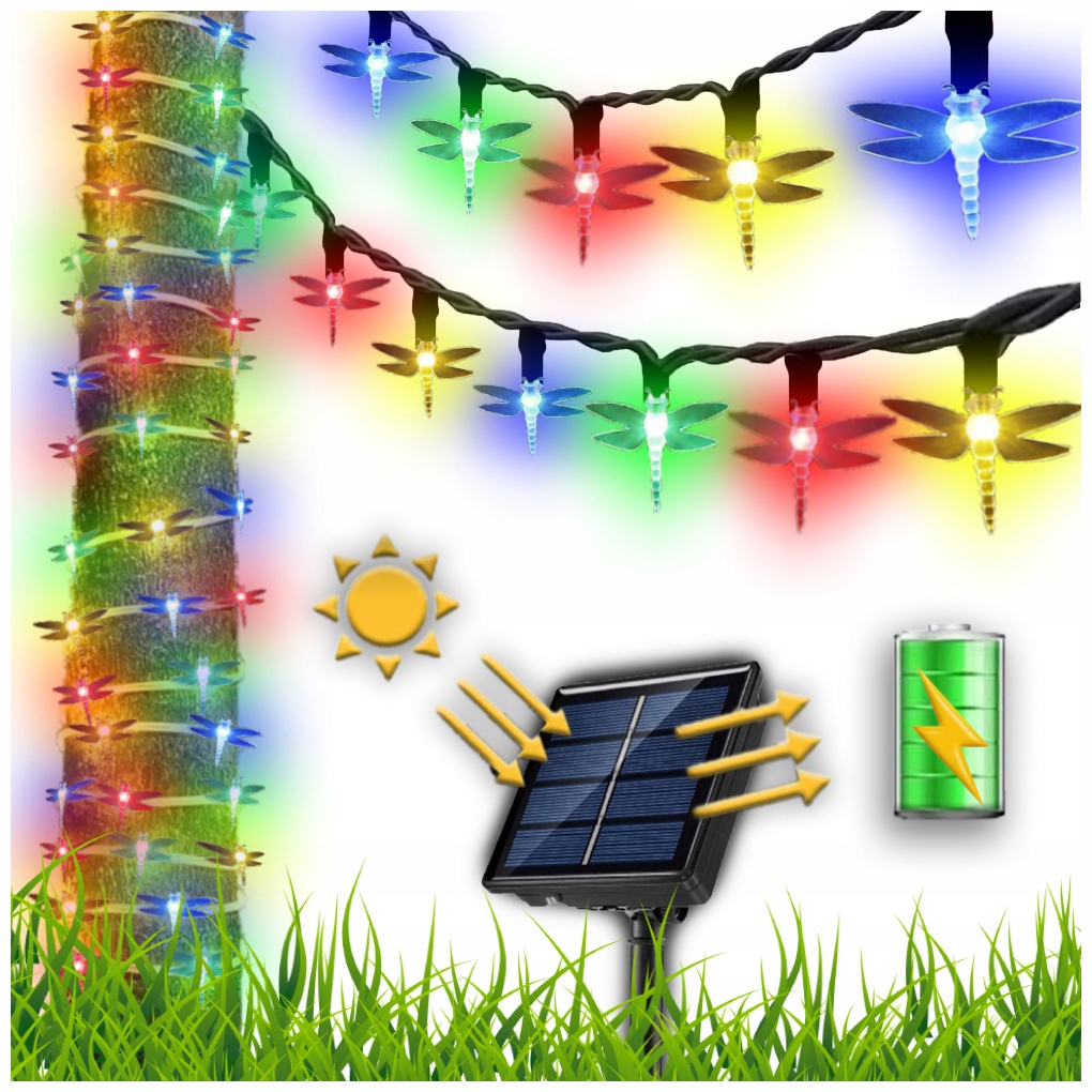 Girlanda YoloDiem 650 cm bateryjne, solarne